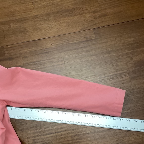 Talbots Womens Coral Pink Cotton Stretch 3-Button Blazer Jacket Size 6 flaw pic - Picture 4 of 9